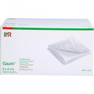 GAZIN Mullkomp.5x5 cm steril 12fach