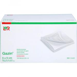GAZIN Mullkomp.5x5 cm steril 8fach