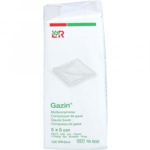 GAZIN Mullkomp.5x5 cm unsteril 8fach Op