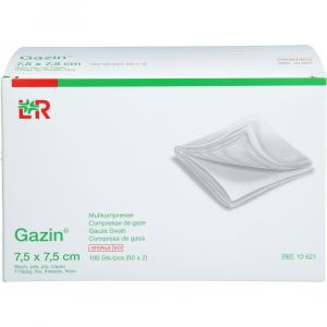 GAZIN Mullkomp.7,5x7,5 cm steril 8fach