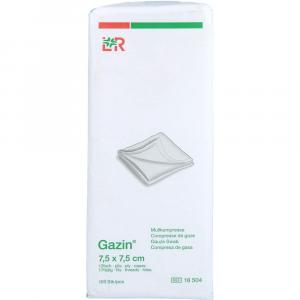GAZIN Mullkomp.7,5x7,5 cm unsteril 12fach Op
