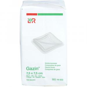 GAZIN Mullkomp.7,5x7,5 cm unsteril 8fach Op