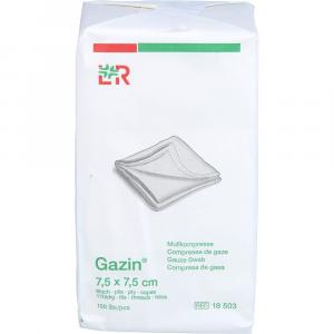 GAZIN Mullkomp.7,5x7,5 cm unsteril 8fach Op
