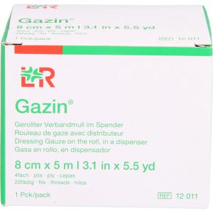 GAZIN Verbandmull 8 cmx5 m 4fach gerollt