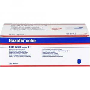 GAZOFIX color Fixierbinde kohäsiv 8 cmx20 m blau