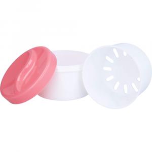 GEBISSDOSE mit Einsatz u.Deckel rosa