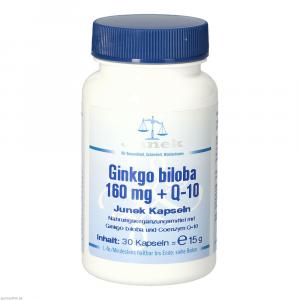 GINKGO BILOBA 160 mg+Q10 Junek Kapseln