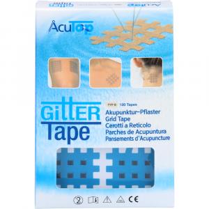 GITTER Tape AcuTop Akupunkturpflaster 3x4 cm blau