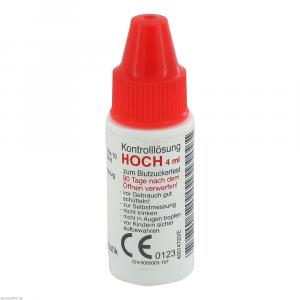 GLUCO TEST Plus Kontrolllösung hoch
