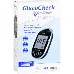 GLUCOCHECK Excellent Blutzuckermessger.Set mmol/l