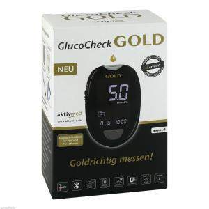 GLUCOCHECK GOLD Blutzuckermessgerät Set mmol/l
