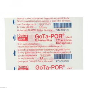 GOTA-POR PU Wundfilm 7,2x5 cm steril Pflaster