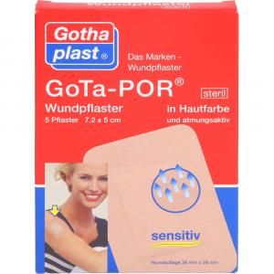 GOTA-POR Wundpflaster 5x7,2 cm steril hautfarben