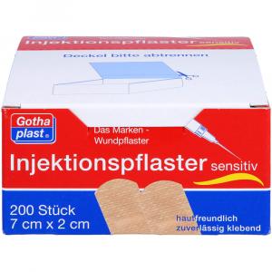 GOTHAPLAST Injektionspfl.sensitiv 2x7 cm
