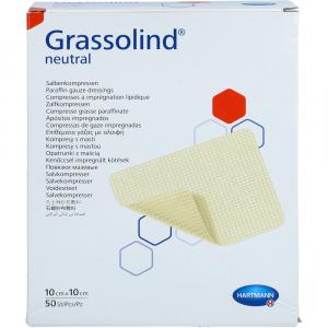 GRASSOLIND Salbenkompressen 10x10 cm steril