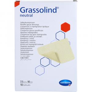 GRASSOLIND Salbenkompressen 7,5x10 cm steril