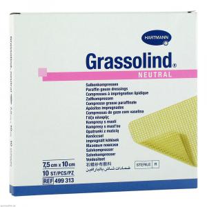 GRASSOLIND Salbenkompressen 7,5x10 cm steril GRASSOLIND Salbenkompressen 7,5x10 cm steril