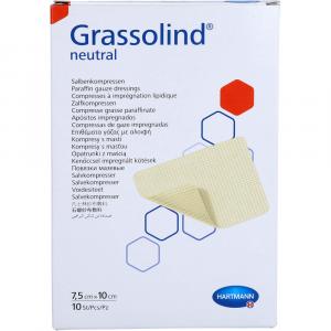 GRASSOLIND Salbenkompressen 7,5x10 cm steril