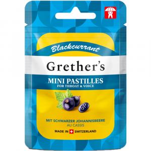 GRETHERS Blackcurrant zuckerfrei Past.Mini Beutel