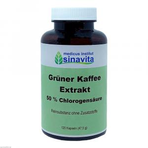 GRÜNER KAFFEE Extrakt 50% Chlorogensäure Kapseln