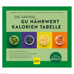 GU Nährwert-Kalorien-Tabelle 2026/27
