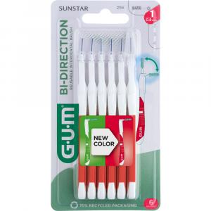 GUM BI-DIRECTION Interdentalb.0,8 mm rot