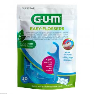 GUM EASY-FLOSSERS Zahnseidesti.gew.mint+Reise-Et.