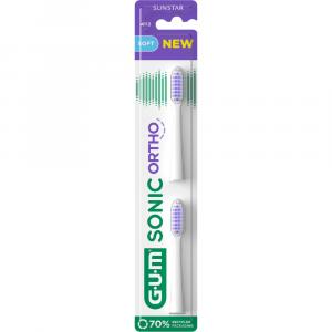 GUM SONIC ORTHO Ersatzbürstenköpfe
