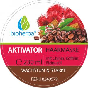 HAARMASKE Aktivator mit Chinin Koffein Rizinusöl