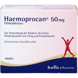 HAEMOPROCAN 50 mg Filmtabletten