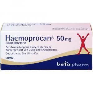 HAEMOPROCAN 50 mg Filmtabletten