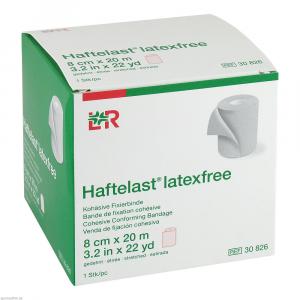 HAFTELAST Fixierb.kohäs.latexfrei 8 cmx20 m creme