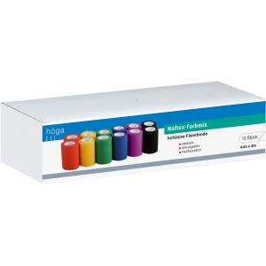 HAFTEX-Farbmix 6cmx4m gelb-rot-lila-blau-grün-schw
