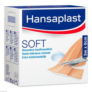 HANSAPLAST Soft Pflaster 6 cmx5 m Rolle