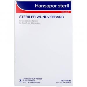 HANSAPOR steril Wundverband 10x15 cm