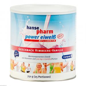 HANSEPHARM Power Eiweiß plus Himbeere-Vanille Plv.