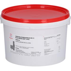 HARTGELATINEKAPSELN Gr.0 blau/weiß mit TiO2