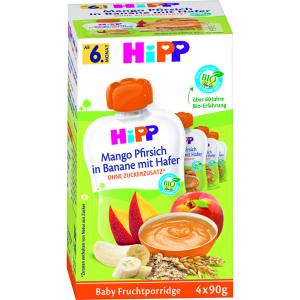 HIPP Früchte & Getr.Quetschbeutel Mango Pfir.Ban.
