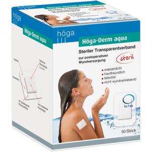 HÖGA-DERM aqua ste.Transp.Verb.m.Wundaufl.5x7 cm