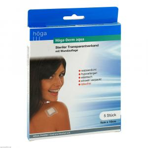 HÖGA-DERM aqua ste.Transp.Verb.m.Wundaufl.9x10 cm