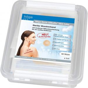 HÖGA-DERM Silikofix Skin Color ste.Wundv.rund 3 cm