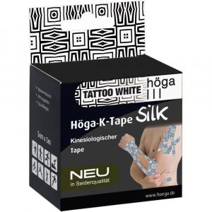 HÖGA-K-TAPE Silk 5cmx5m Tattoo white kinesiol.Tape