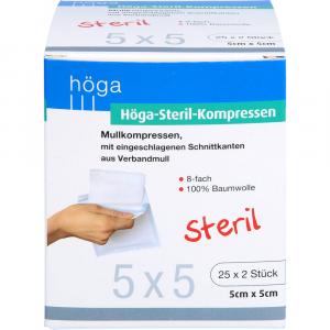 HÖGA-KOMPRESSEN 5x5 cm steril 8fach
