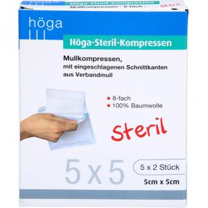 HÖGA-KOMPRESSEN 5x5 cm steril 8fach