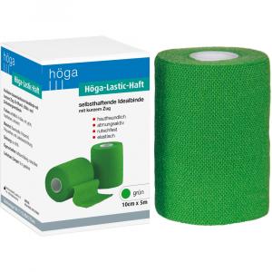 HÖGA-LASTIC-haft Binde 10 cmx5 m grün