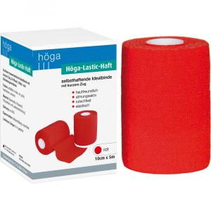HÖGA-LASTIC-haft Binde 10 cmx5 m rot