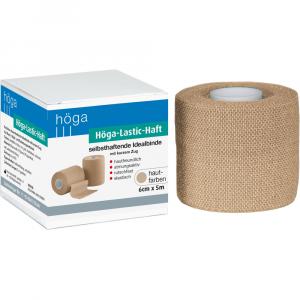 HÖGA-LASTIC-haft Binde 6 cmx5 m hautfarben