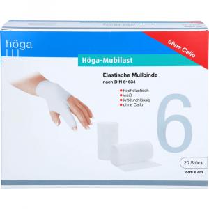 HÖGA-MUBILAST Fixierbinde 6 cmx4 m o.Cellophan