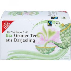 H&S Bio Grüner Tee aus Darjeeling Filterbeutel