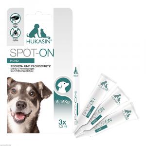 HUKASIN Spot-on Zecken- u.Flohschutz Amp.f.Hunde